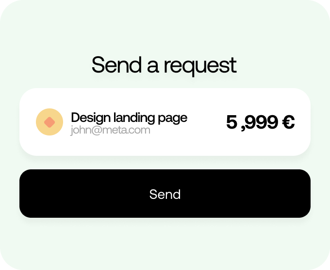 Send a request illustration