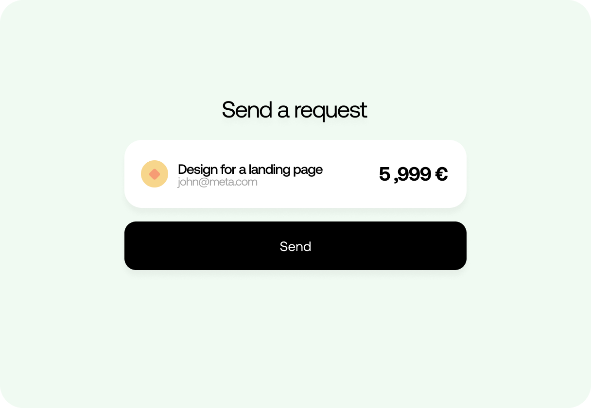 Send a request illustration